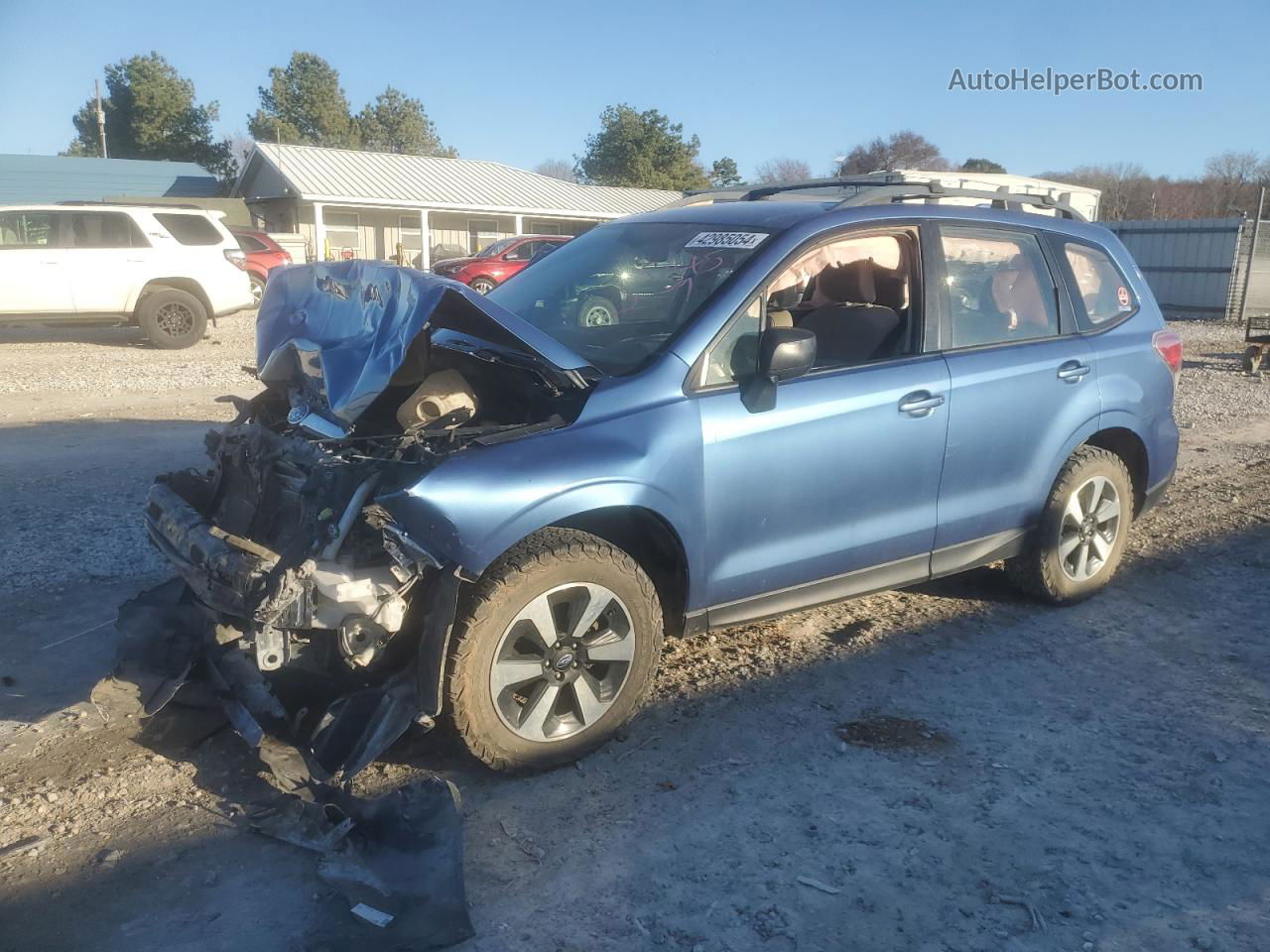 2018 Subaru Forester 2.5i Синий vin: JF2SJABC5JH408145