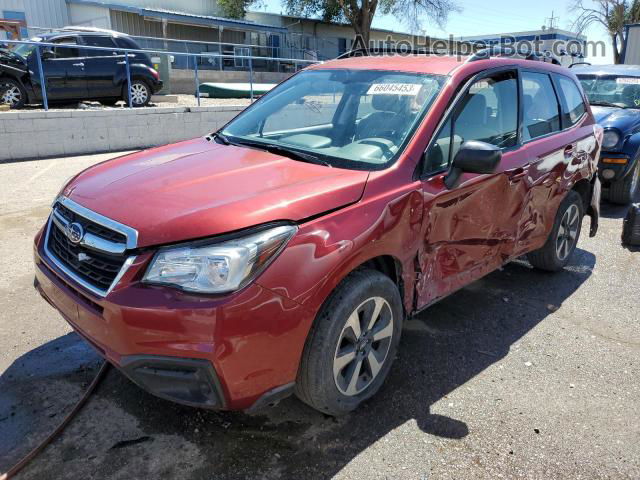 2018 Subaru Forester 2.5i Burgundy vin: JF2SJABC5JH559549