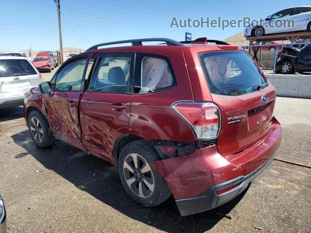 2018 Subaru Forester 2.5i Burgundy vin: JF2SJABC5JH559549