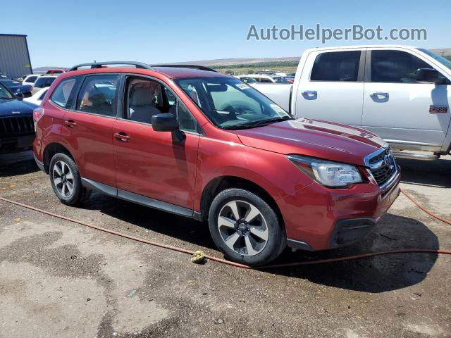 2018 Subaru Forester 2.5i Burgundy vin: JF2SJABC5JH559549