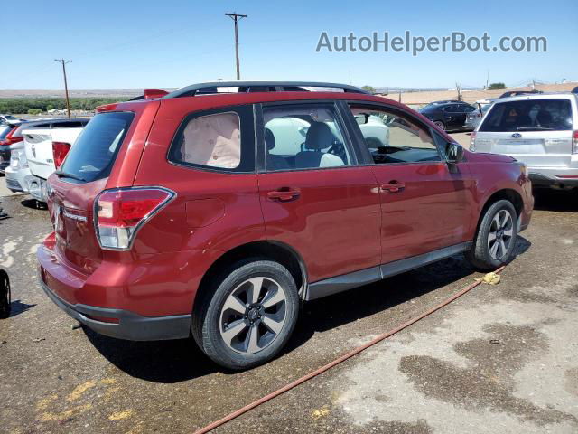 2018 Subaru Forester 2.5i Burgundy vin: JF2SJABC5JH559549