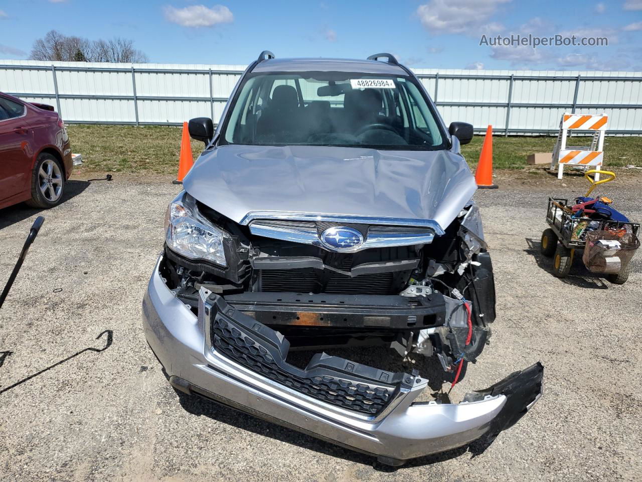 2016 Subaru Forester 2 Silver vin: JT2SJABC6GH539030