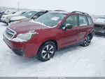 2017 Subaru Forester 2.5i Red vin: JF2SJABC6HH509754