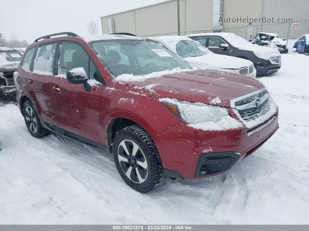 2017 Subaru Forester 2.5i Red vin: JF2SJABC6HH509754