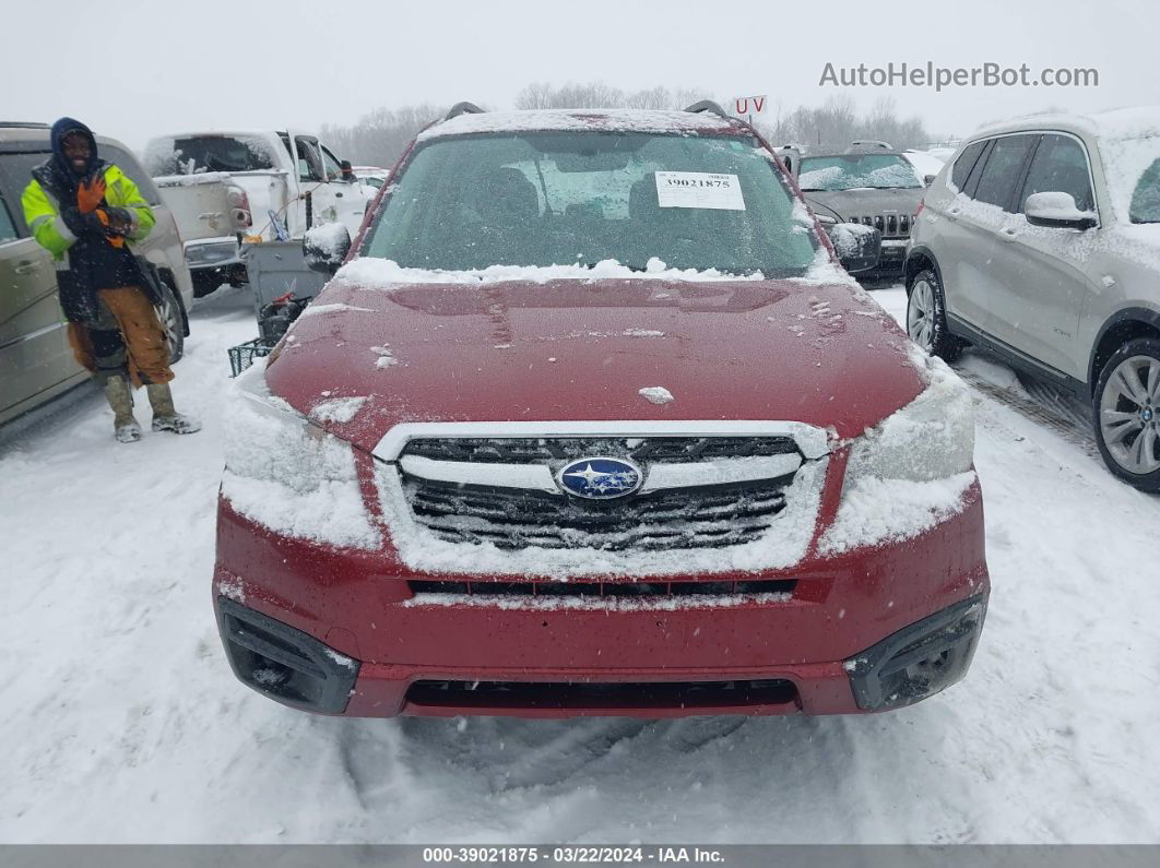 2017 Subaru Forester 2.5i Red vin: JF2SJABC6HH509754