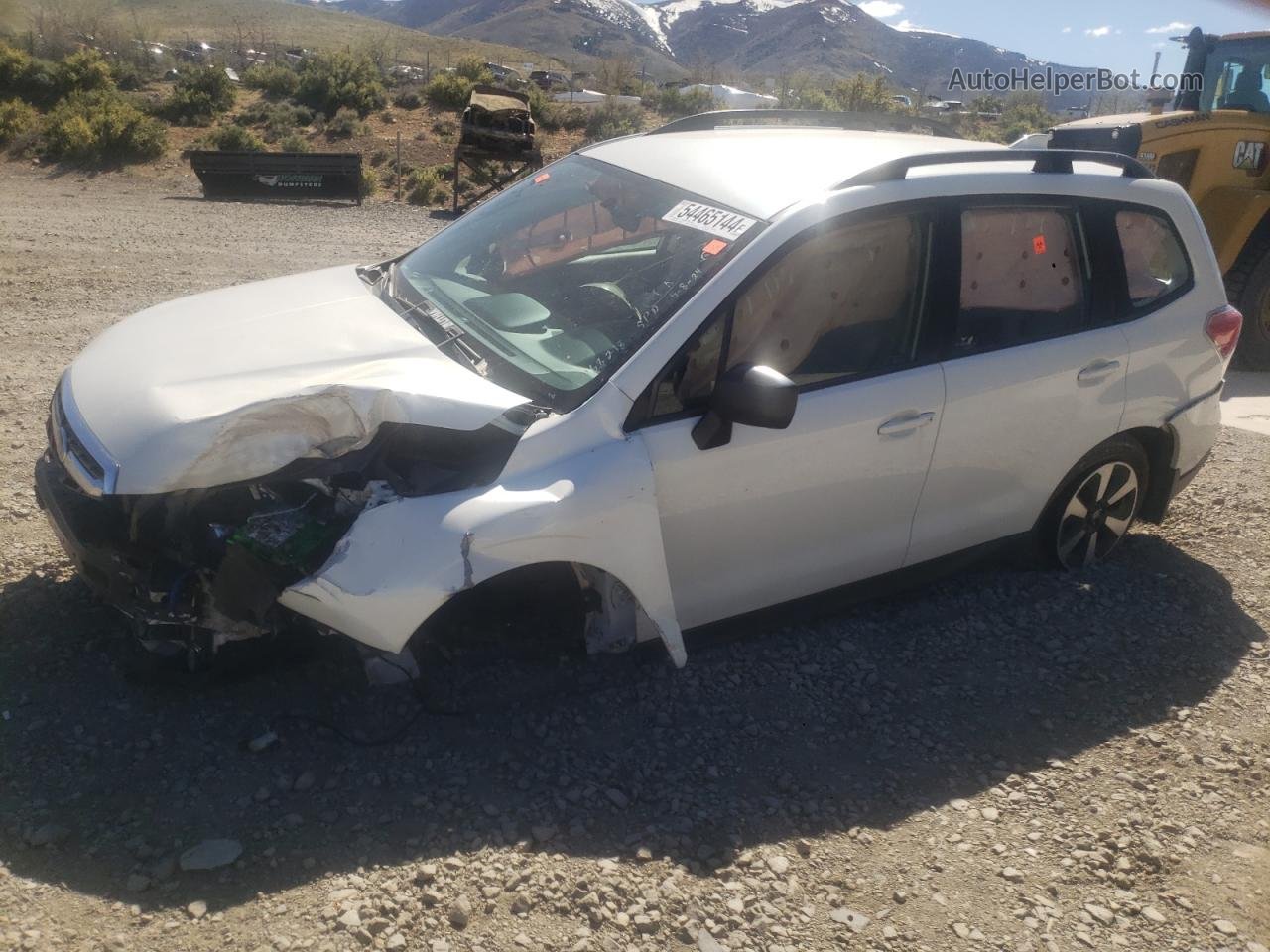 2018 Subaru Forester 2.5i White vin: JF2SJABC6JH437525