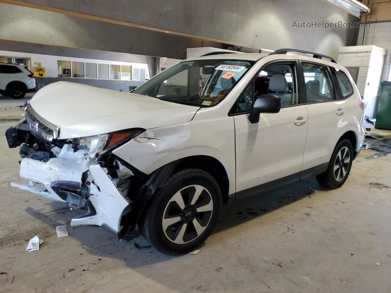 2018 Subaru Forester 2.5i White vin: JF2SJABC6JH497353