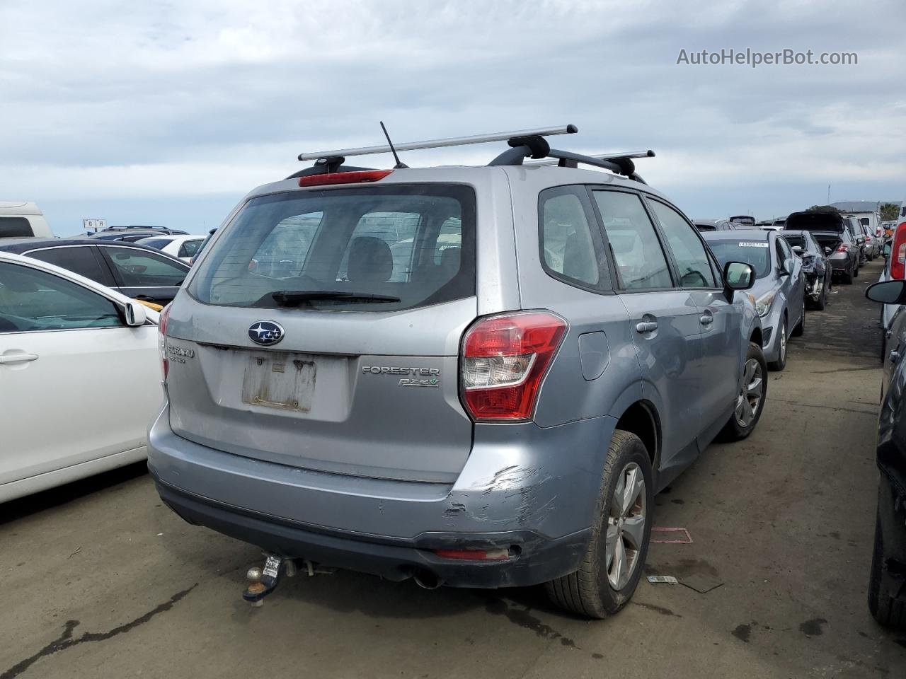 2015 Subaru Forester 2.5i Silver vin: JF2SJABC7FH436343