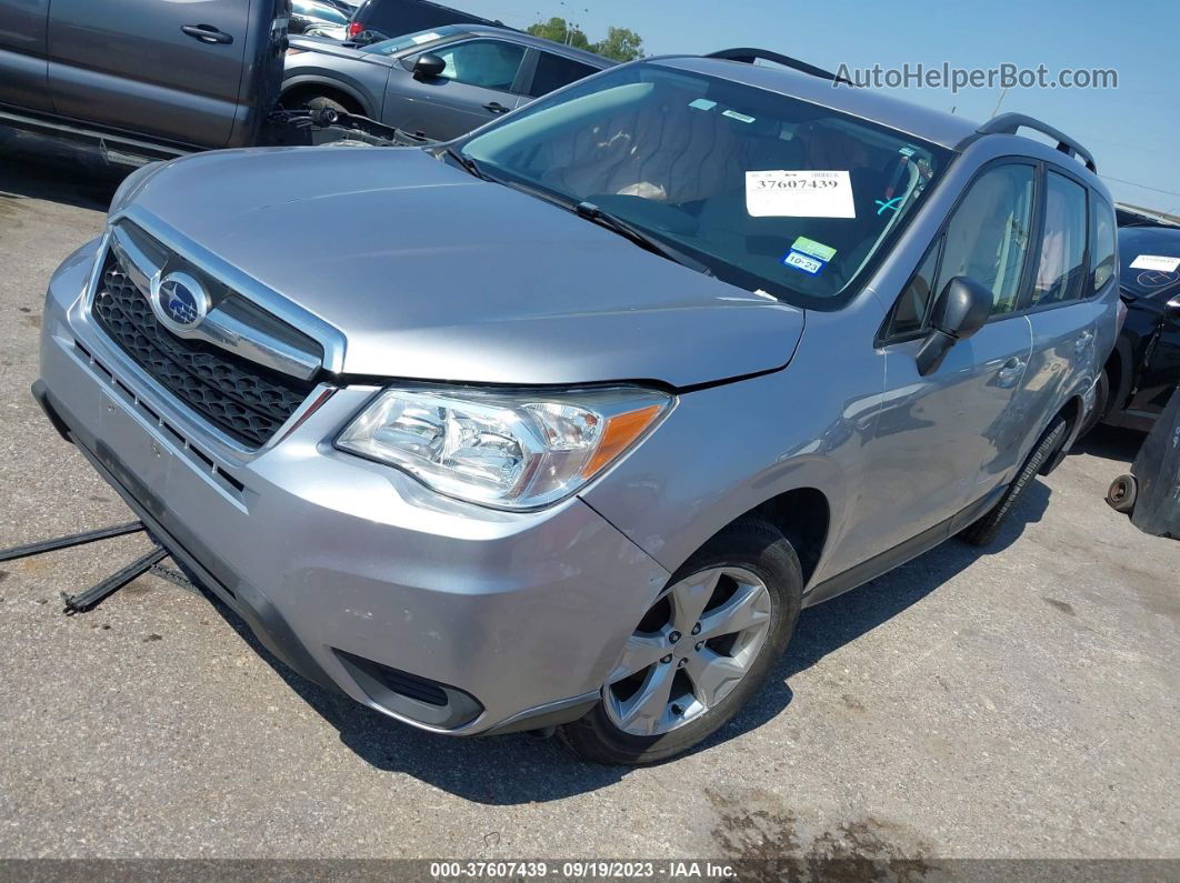 2016 Subaru Forester 2.5i Silver vin: JF2SJABC7GH403814