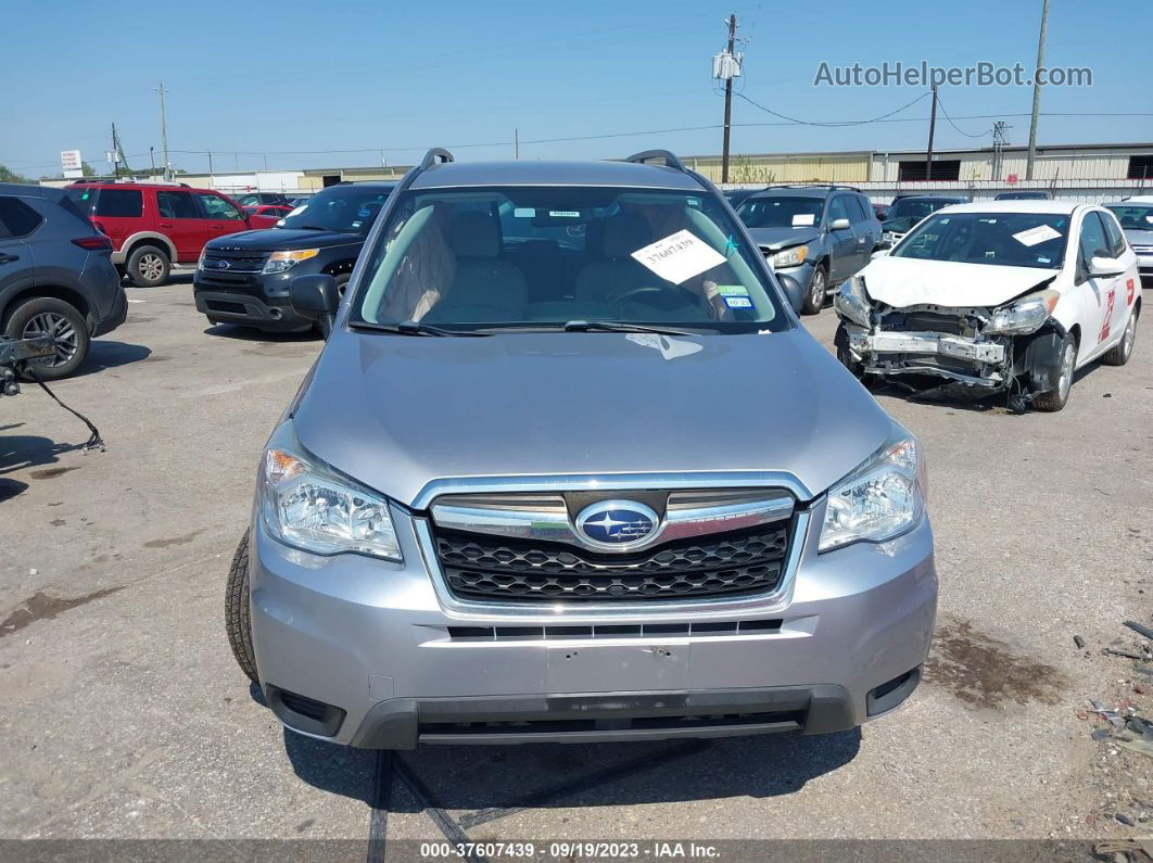 2016 Subaru Forester 2.5i Silver vin: JF2SJABC7GH403814