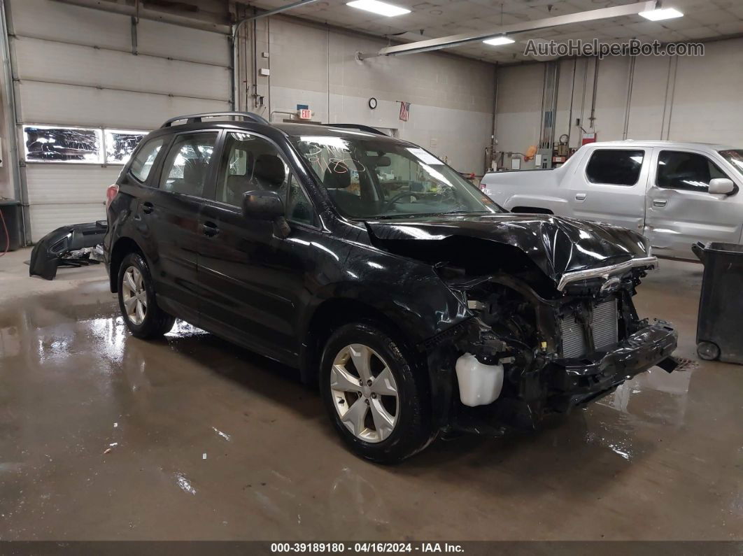 2016 Subaru Forester 2.5i Black vin: JF2SJABC7GH555074