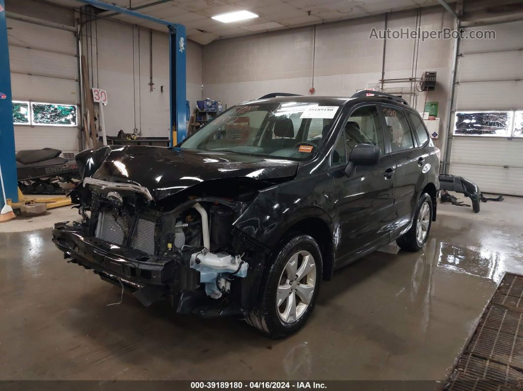 2016 Subaru Forester 2.5i Black vin: JF2SJABC7GH555074