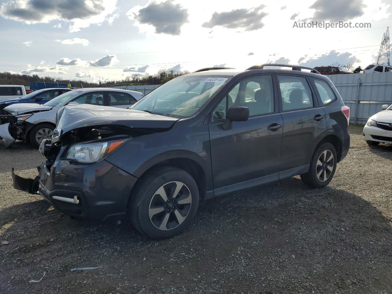 2017 Subaru Forester 2.5i Gray vin: JF2SJABC7HH439195