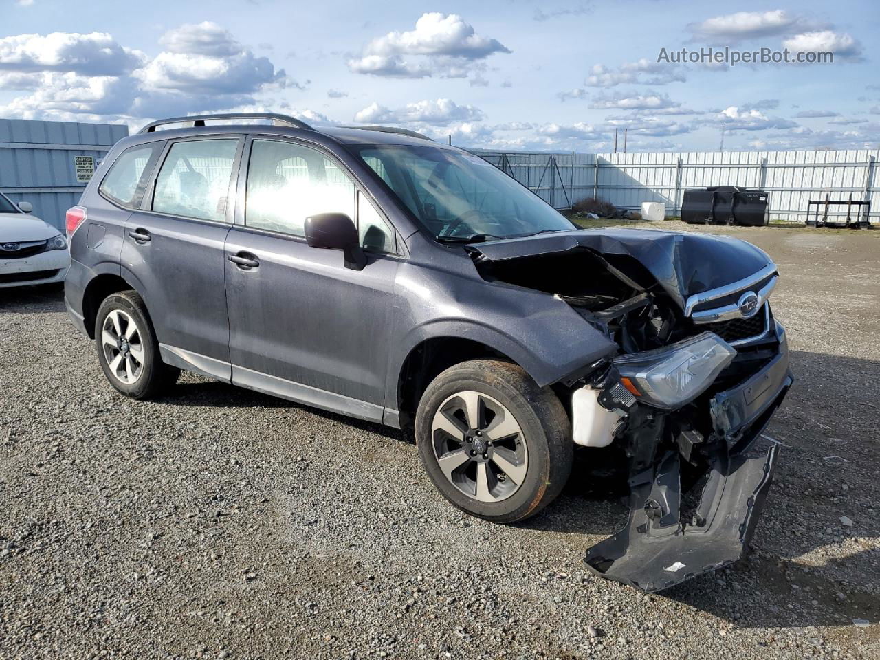 2017 Subaru Forester 2.5i Gray vin: JF2SJABC7HH439195