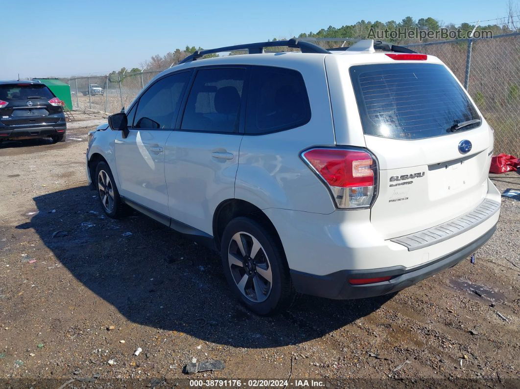 2017 Subaru Forester 2.5i White vin: JF2SJABC7HH800151