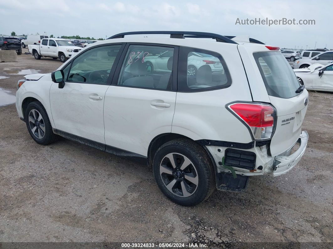 2018 Subaru Forester 2.5i White vin: JF2SJABC7JH489004