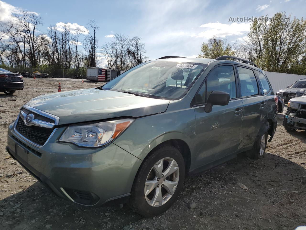 2015 Subaru Forester 2.5i Серый vin: JF2SJABC8FH413542