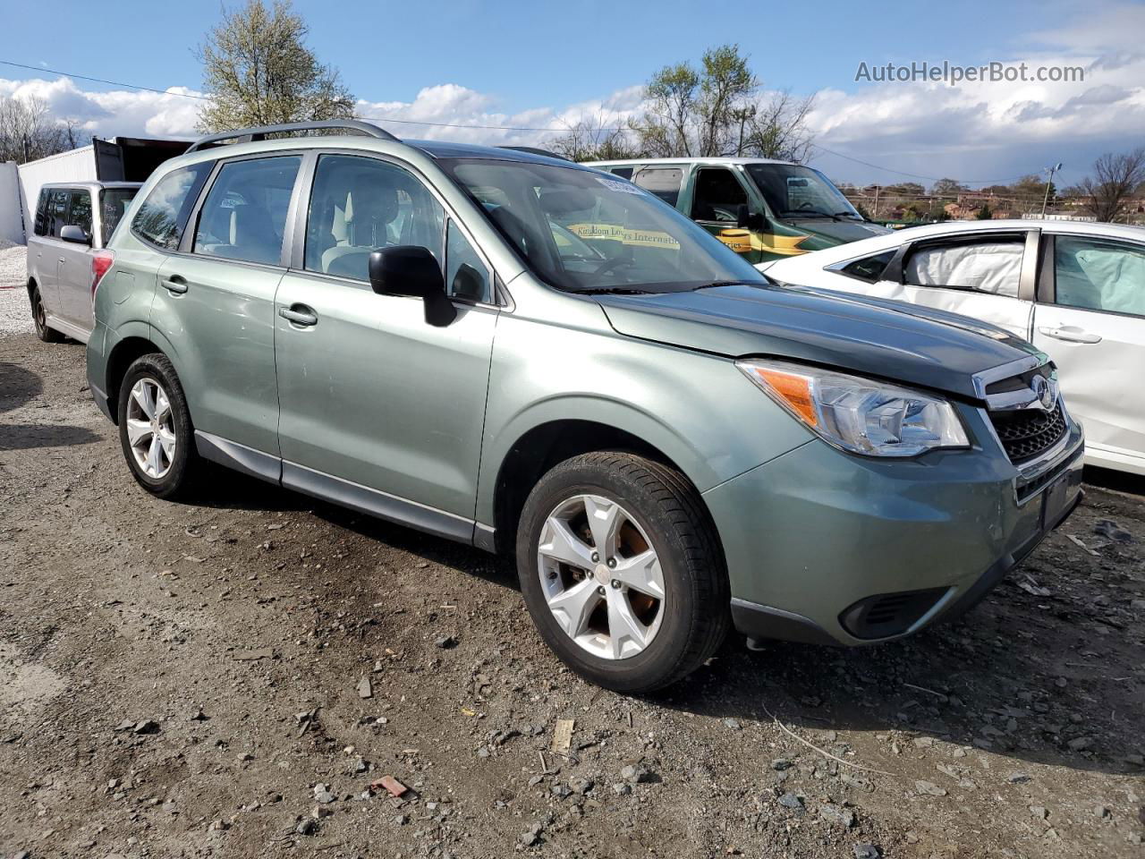 2015 Subaru Forester 2.5i Серый vin: JF2SJABC8FH413542