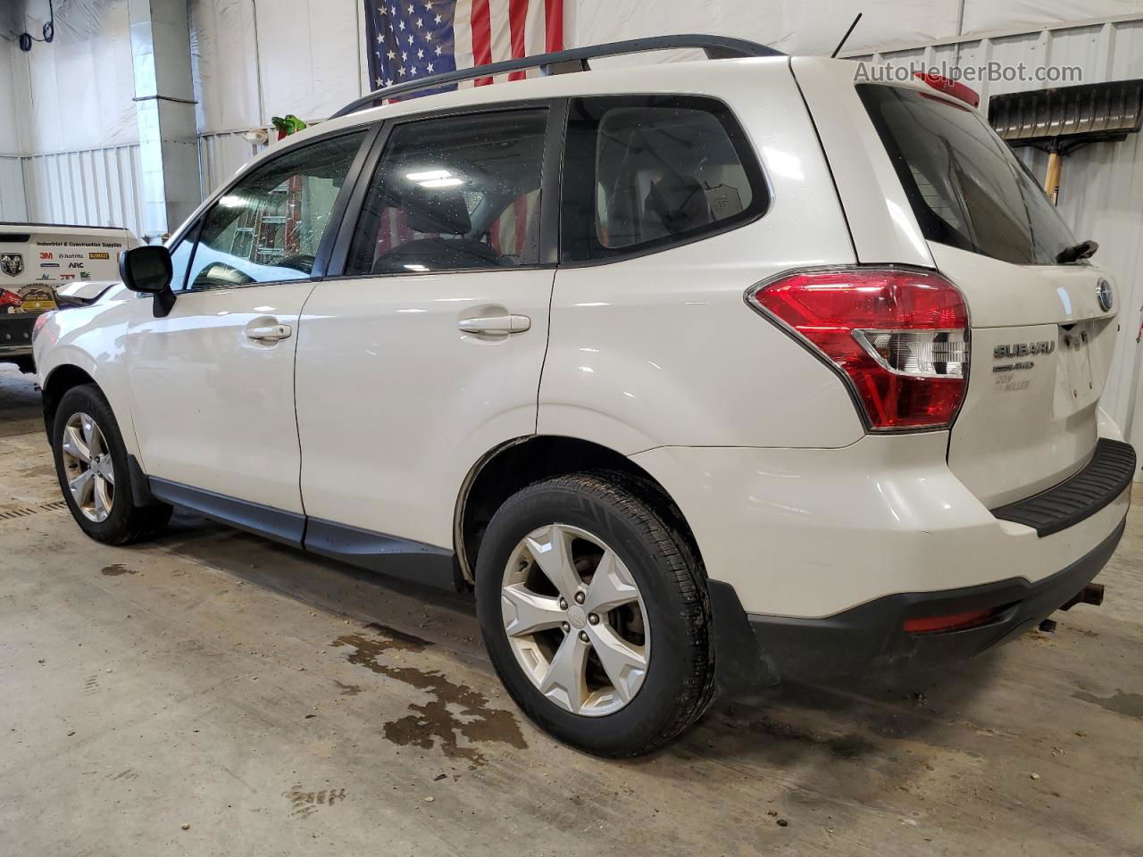 2015 Subaru Forester 2.5i White vin: JF2SJABC8FH440868