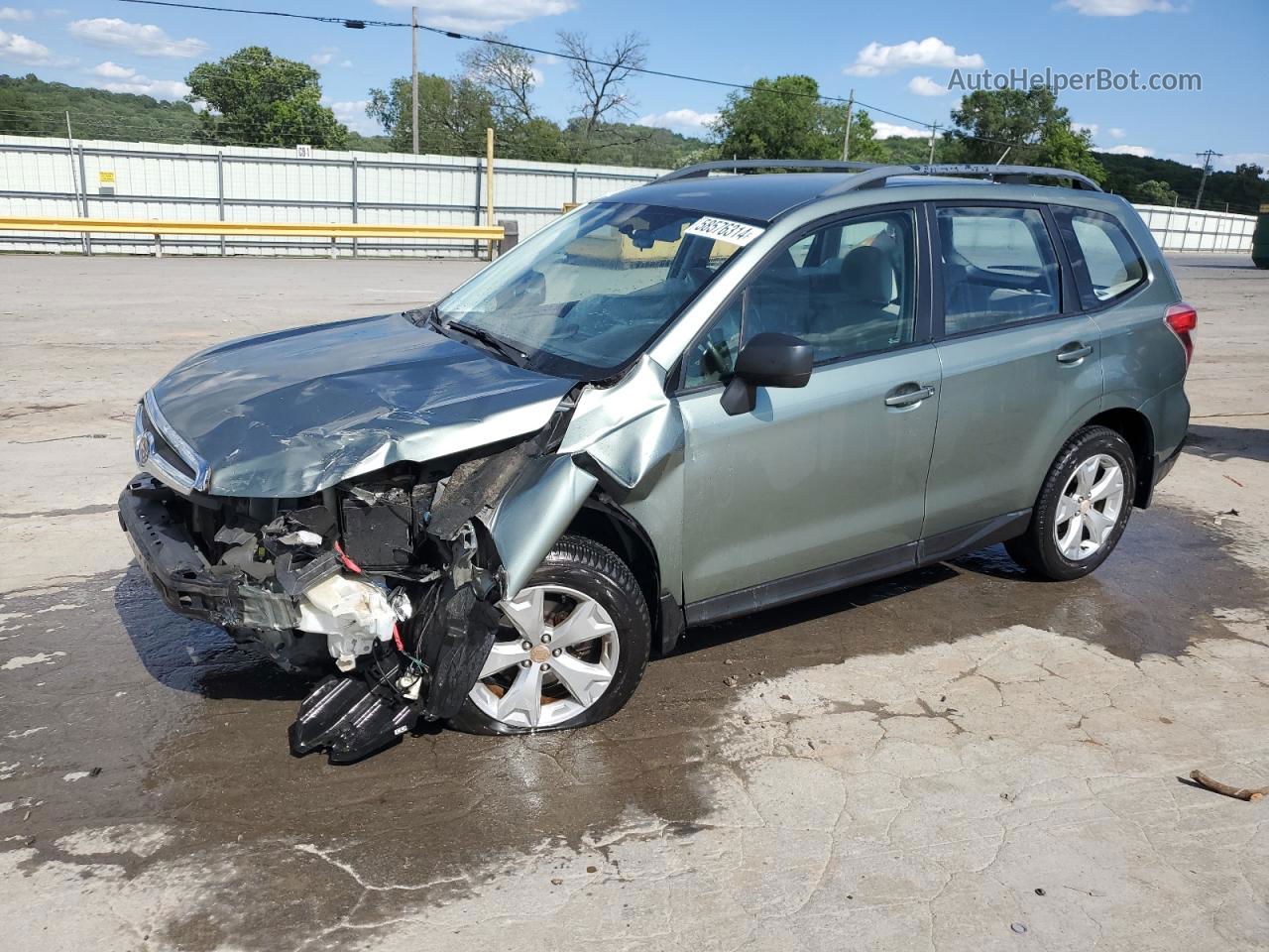 2015 Subaru Forester 2.5i Green vin: JF2SJABC8FH470291