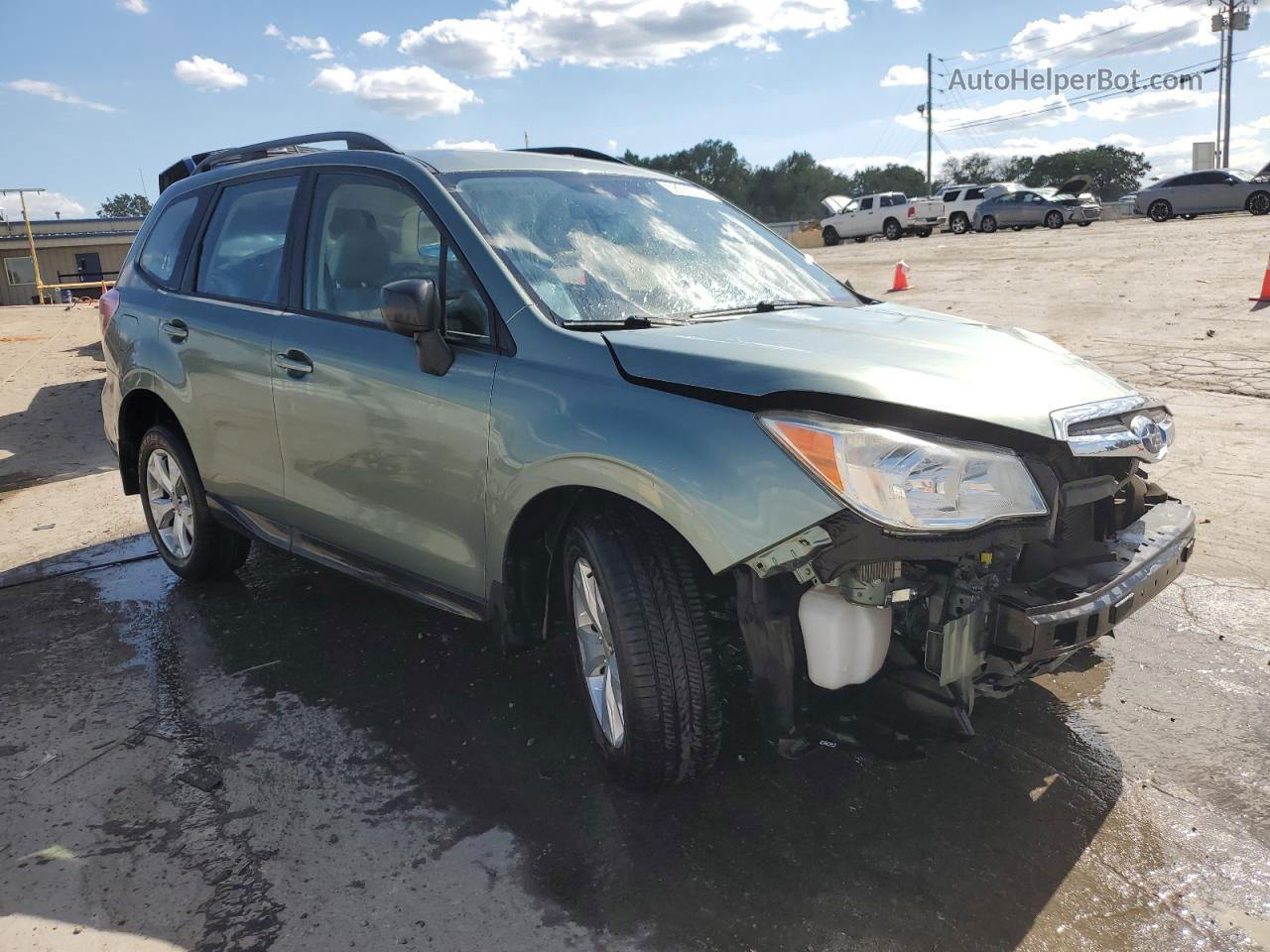 2015 Subaru Forester 2.5i Green vin: JF2SJABC8FH470291