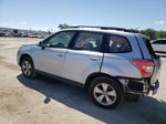 2015 Subaru Forester 2.5i Silver vin: JF2SJABC8FH808465