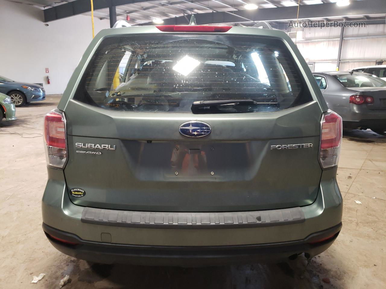 2018 Subaru Forester 2.5i Green vin: JF2SJABC8JH601325