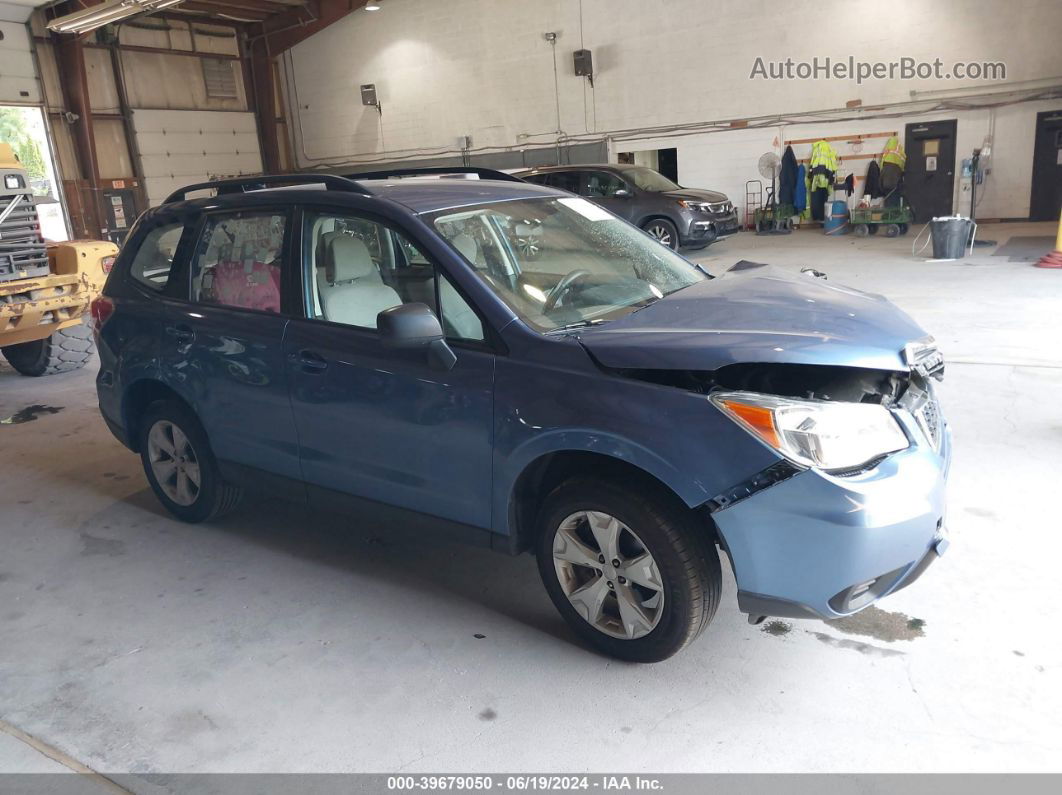 2016 Subaru Forester 2.5i Blue vin: JF2SJABC9GH508144