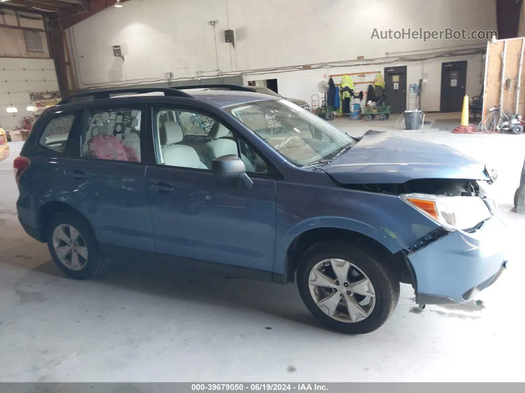 2016 Subaru Forester 2.5i Blue vin: JF2SJABC9GH508144