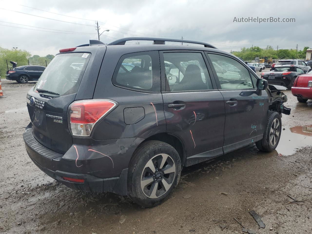 2017 Subaru Forester 2.5i Black vin: JF2SJABC9HH469041