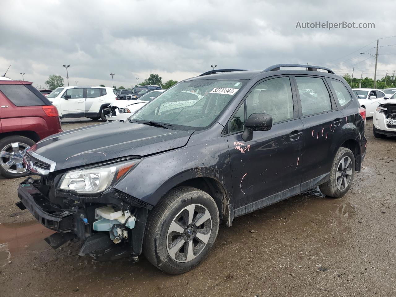 2017 Subaru Forester 2.5i Black vin: JF2SJABC9HH469041