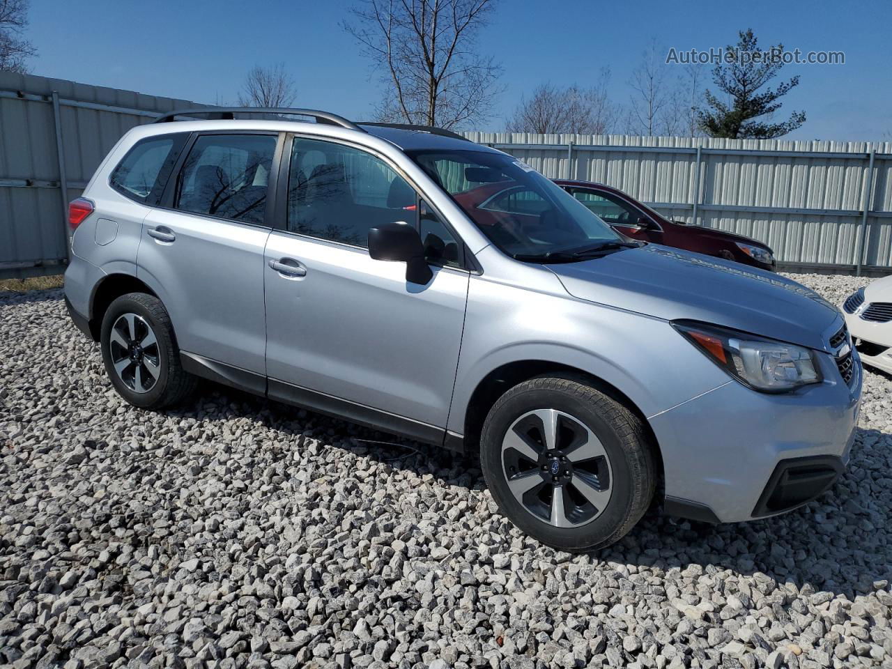 2017 Subaru Forester 2.5i Silver vin: JF2SJABC9HH487491