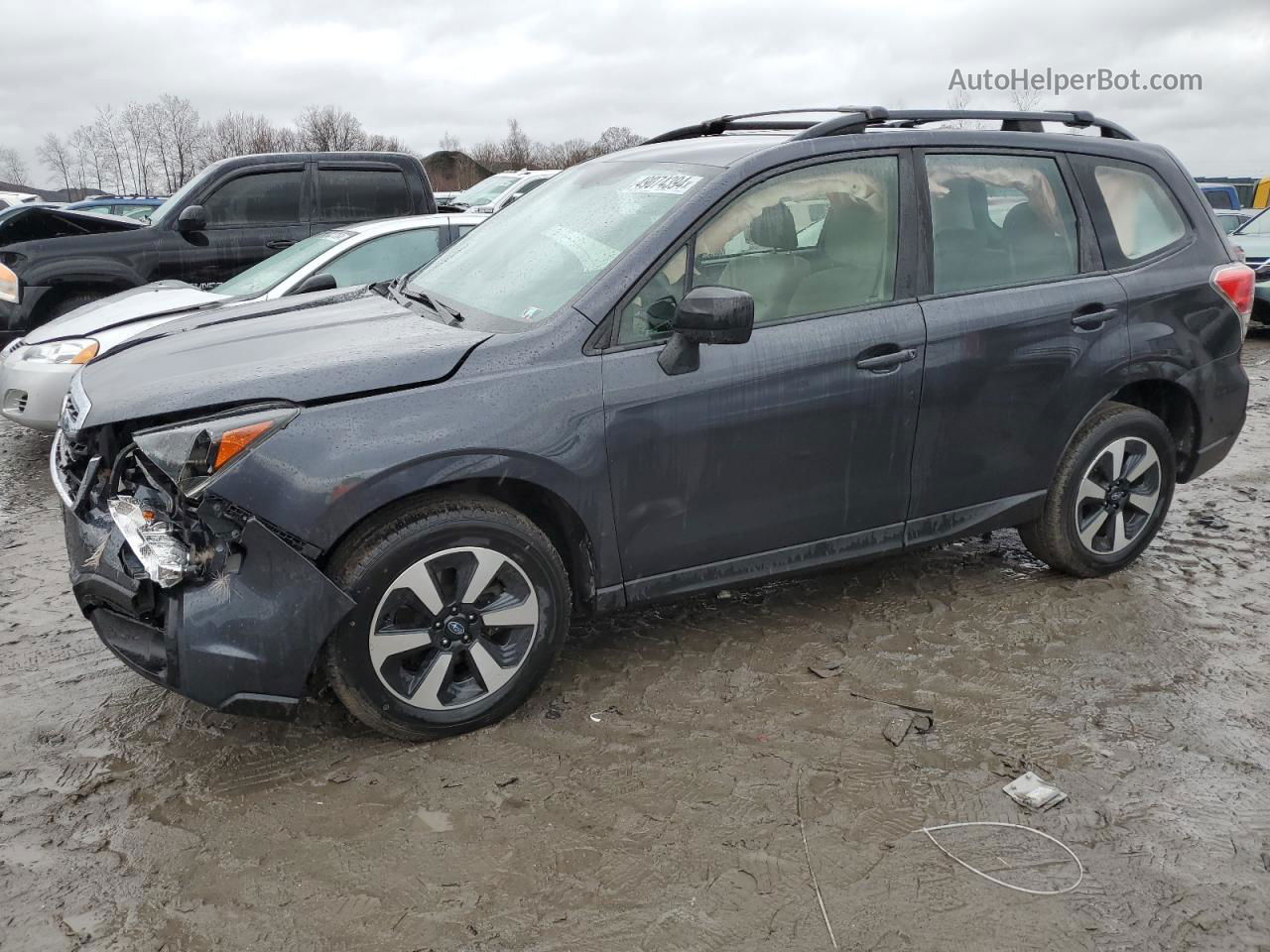 2017 Subaru Forester 2.5i Gray vin: JF2SJABC9HH503320