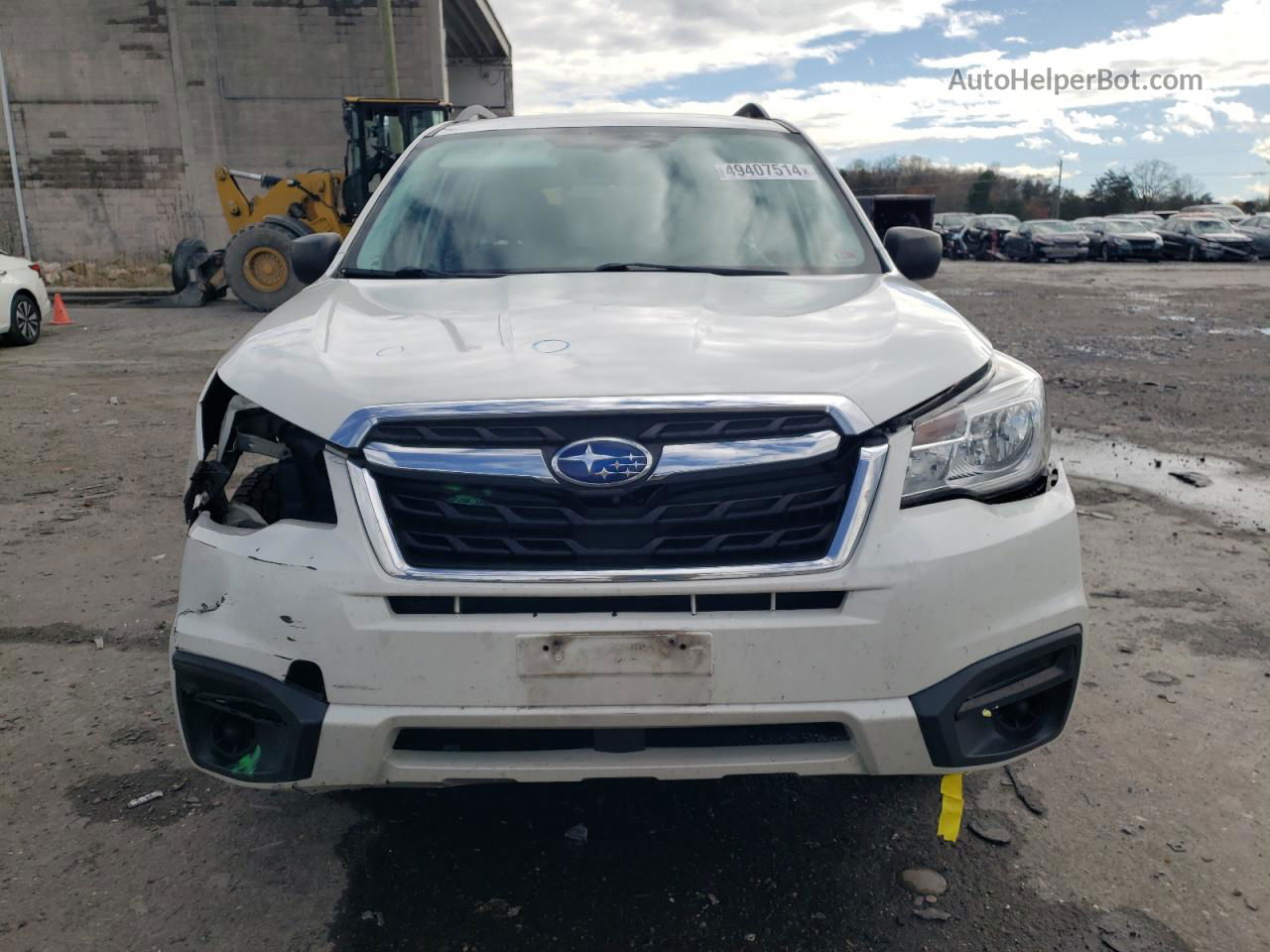 2017 Subaru Forester 2.5i White vin: JF2SJABC9HH519422