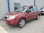 2015 Subaru Forester 2.5i Burgundy vin: JF2SJABCXFH416507