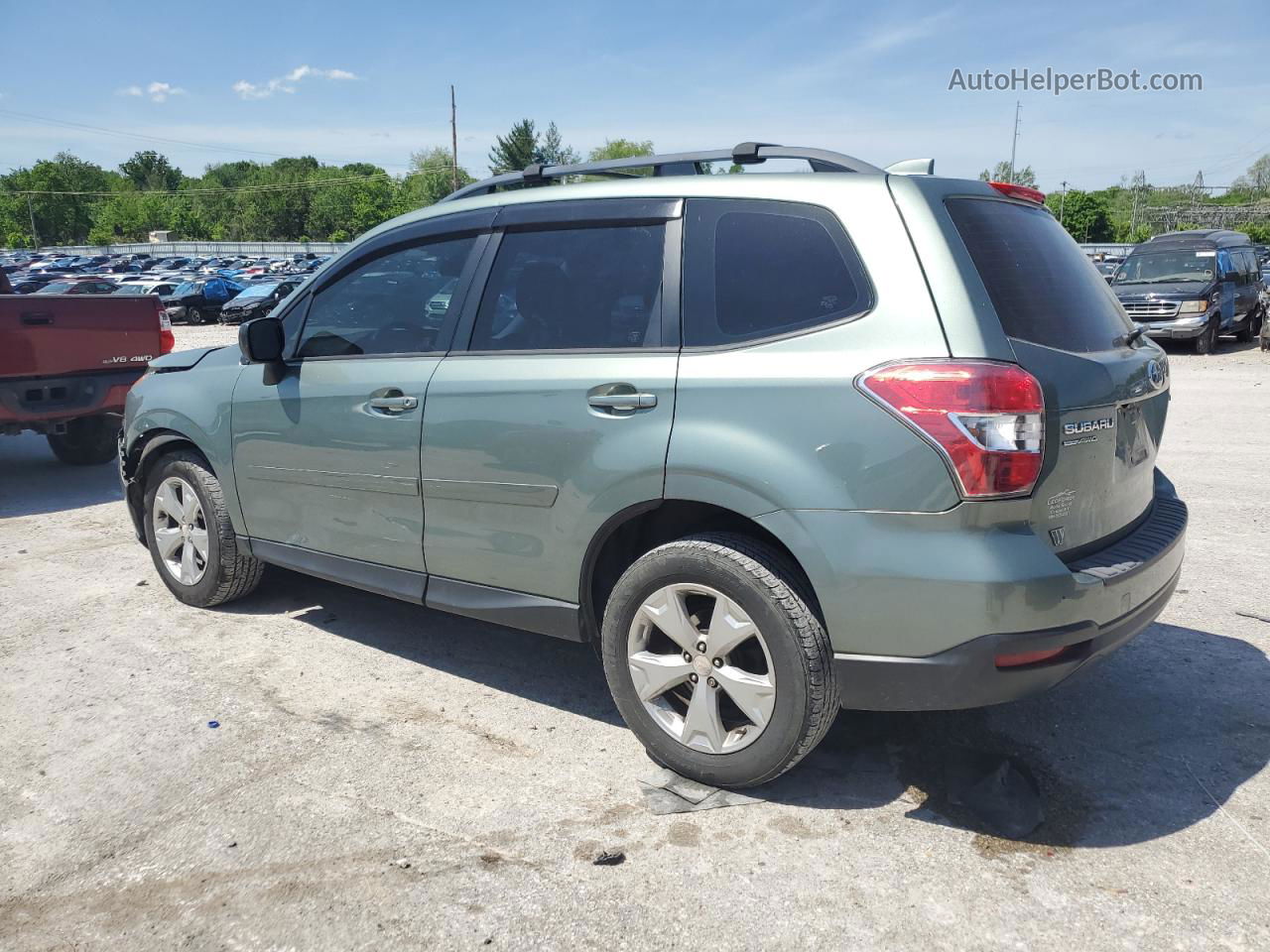 2016 Subaru Forester 2.5i Green vin: JF2SJABCXGH516611