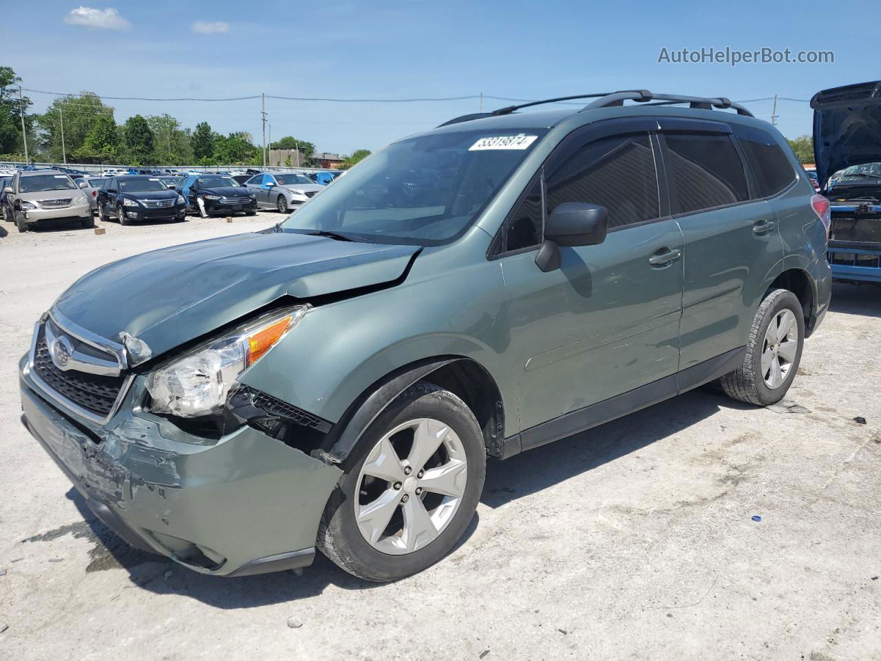 2016 Subaru Forester 2.5i Green vin: JF2SJABCXGH516611