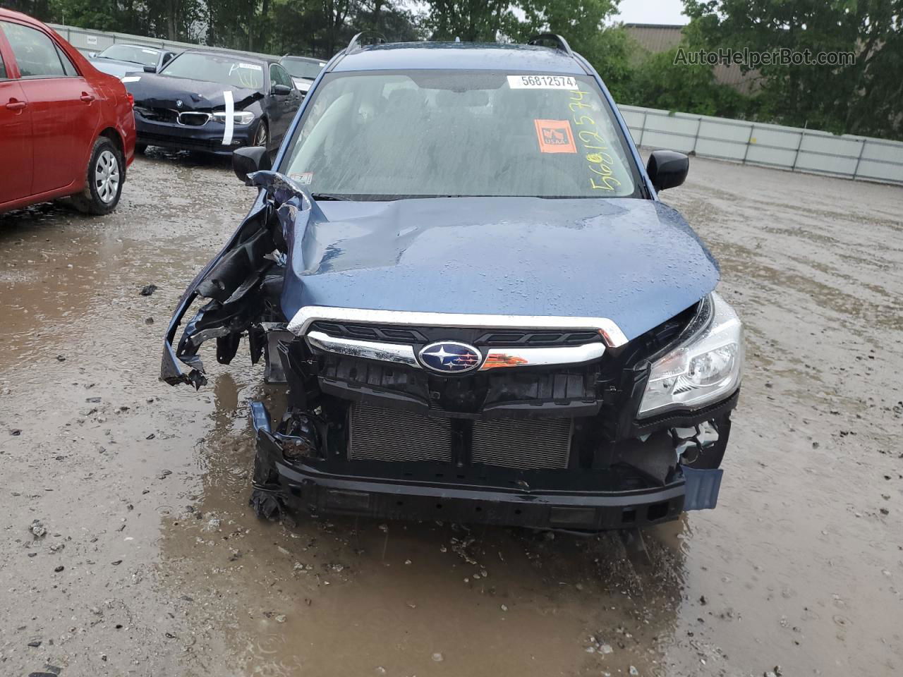 2018 Subaru Forester 2.5i Blue vin: JF2SJABCXJH610656