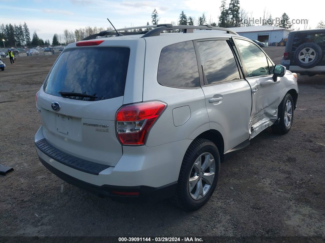 2015 Subaru Forester 2.5i Premium White vin: JF2SJADC0FH461226