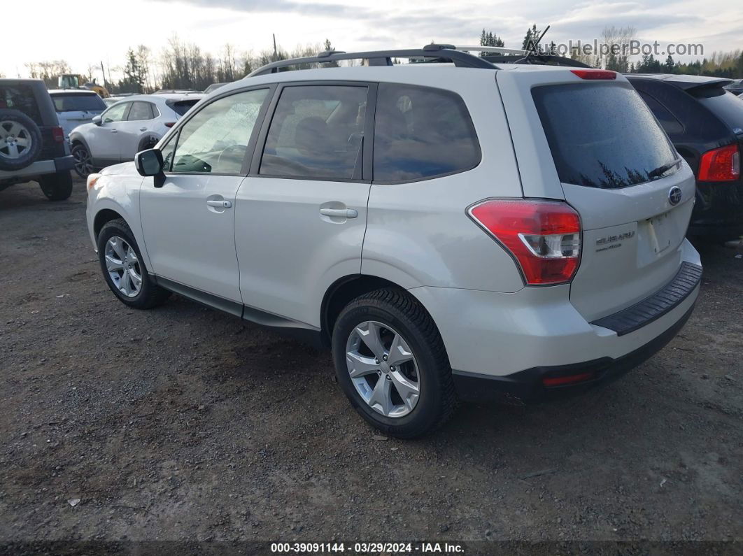 2015 Subaru Forester 2.5i Premium White vin: JF2SJADC0FH461226