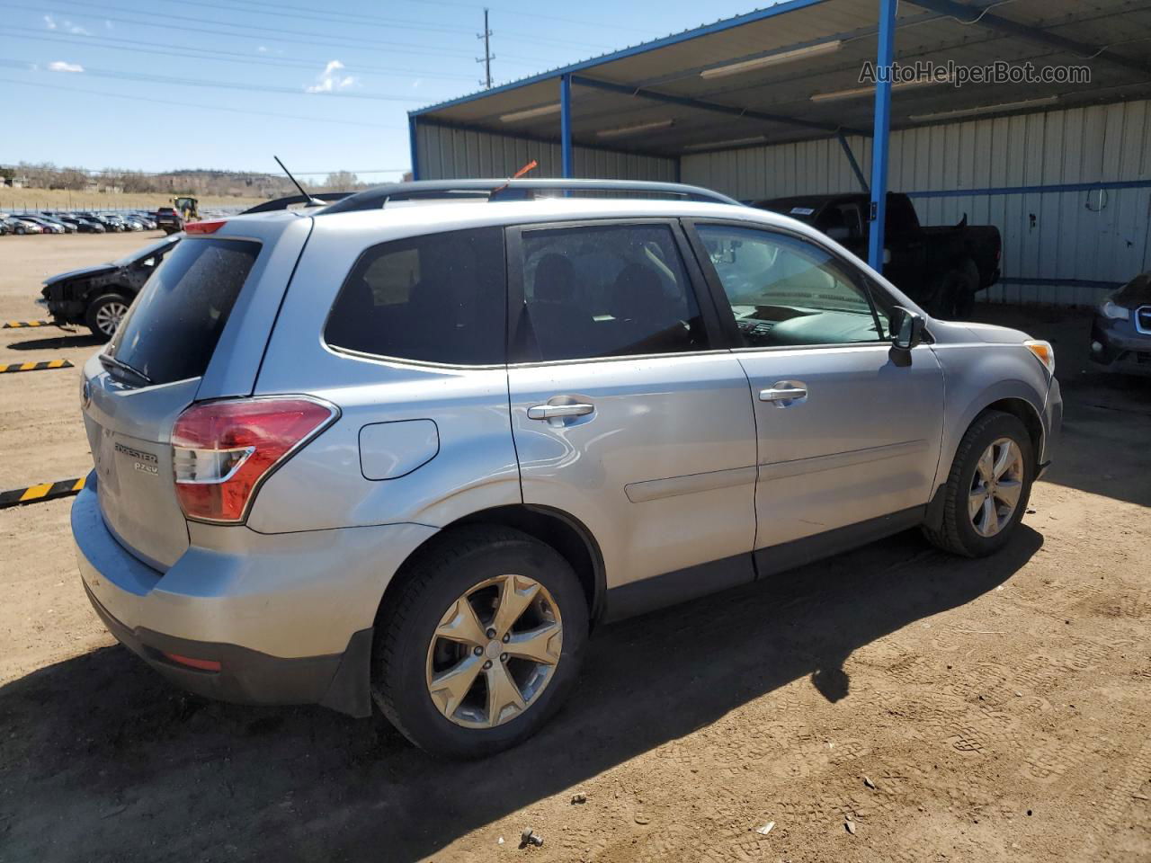 2015 Subaru Forester 2.5i Premium Silver vin: JF2SJADC0FH482660