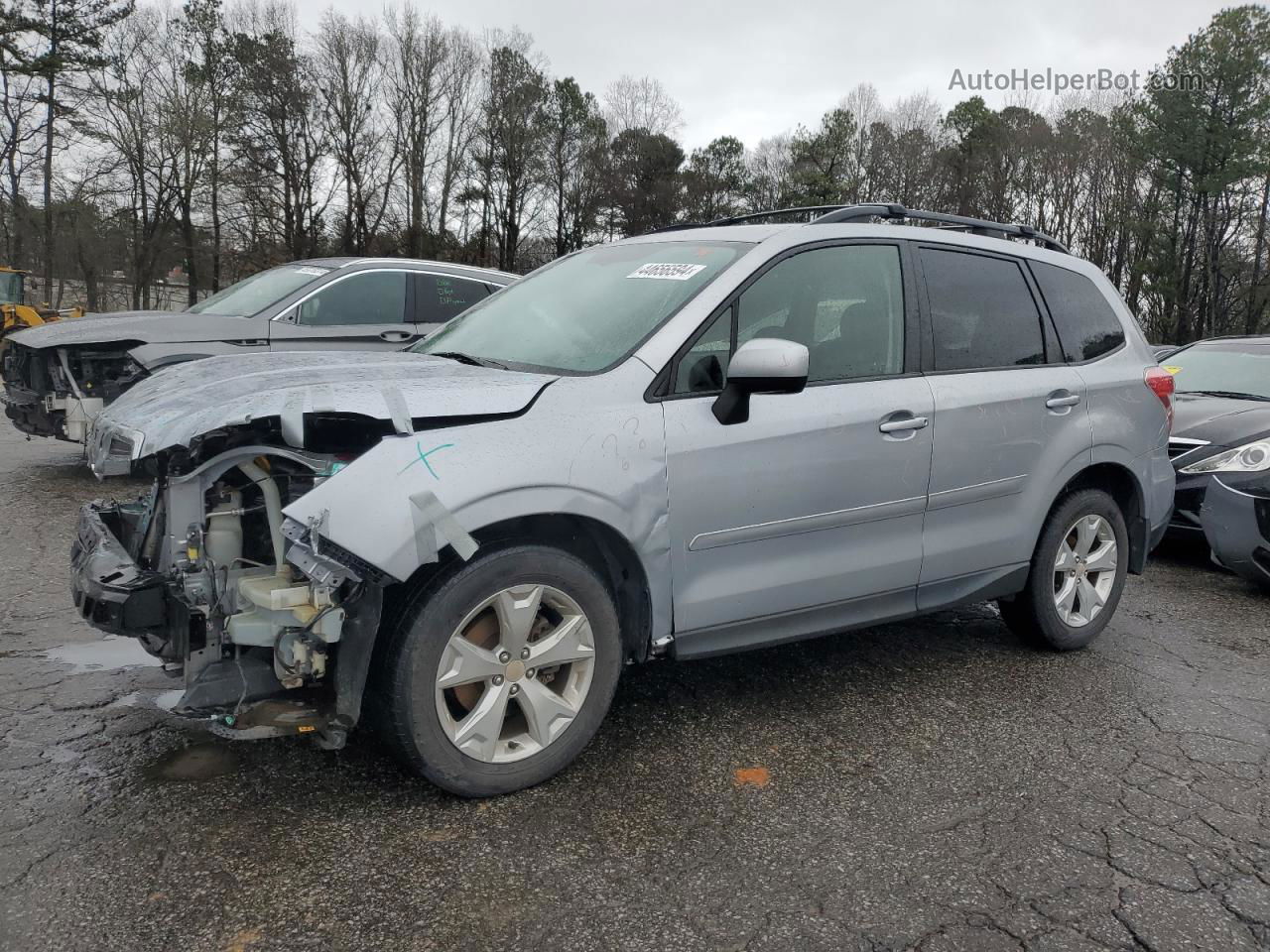 2015 Subaru Forester 2.5i Premium Silver vin: JF2SJADC0FH583150