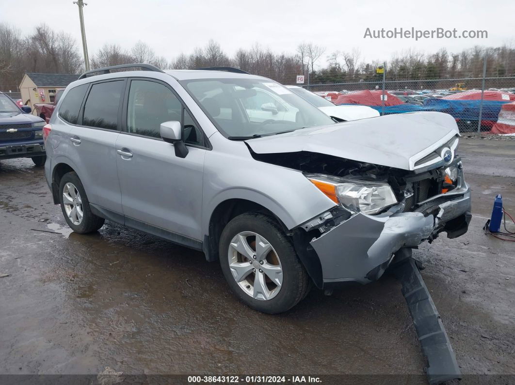 2016 Subaru Forester 2.5i Premium Silver vin: JF2SJADC0GH416837