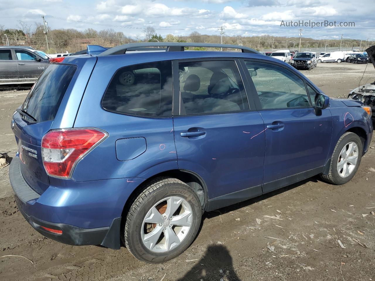 2016 Subaru Forester 2.5i Premium Blue vin: JF2SJADC0GH445514