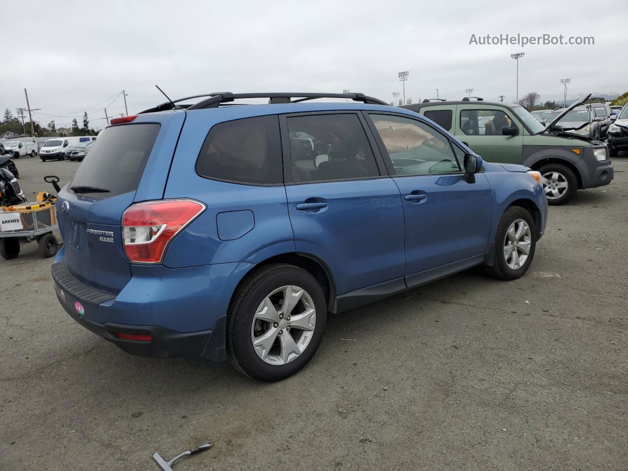 2015 Subaru Forester 2.5i Premium Blue vin: JF2SJADC1FH479377