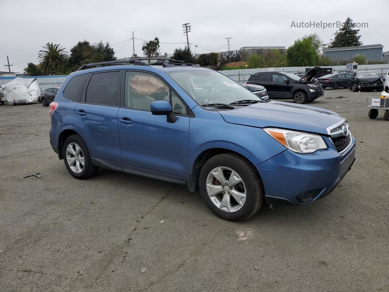 2015 Subaru Forester 2.5i Premium Blue vin: JF2SJADC1FH479377