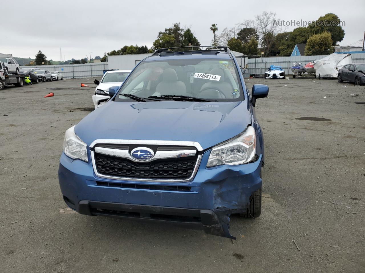 2015 Subaru Forester 2.5i Premium Blue vin: JF2SJADC1FH479377