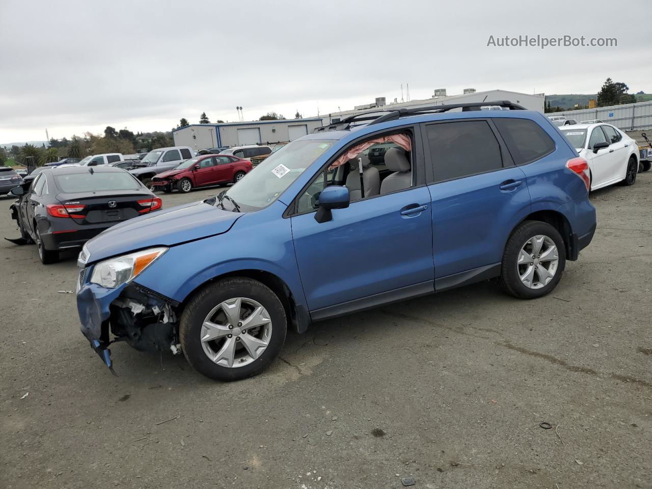 2015 Subaru Forester 2.5i Premium Blue vin: JF2SJADC1FH479377