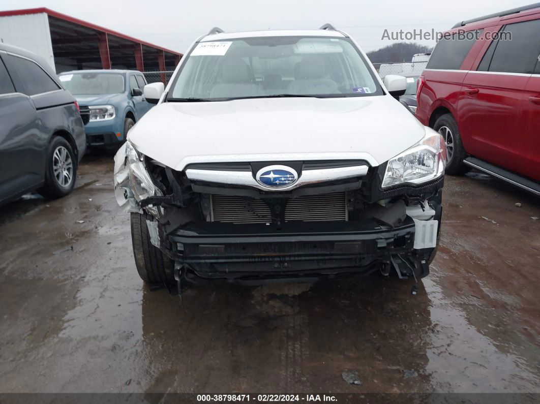 2015 Subaru Forester 2.5i Premium Белый vin: JF2SJADC1FH523006