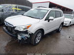 2015 Subaru Forester 2.5i Premium White vin: JF2SJADC1FH523006